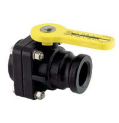 Picture of VALVE BANJO VSF200 POLY STUBBY VALVE 2" MALE CAMLOCK X 2" FPT